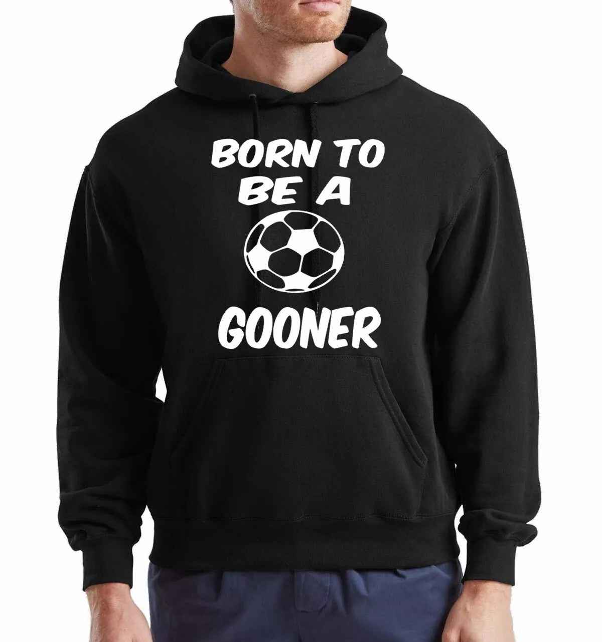 Born To Be A Gooner Arsenal Football Hoodie Sweatshirt for Men Born To Be A Gooner Arsenal Football Hoodie Sweatshirt for Men
