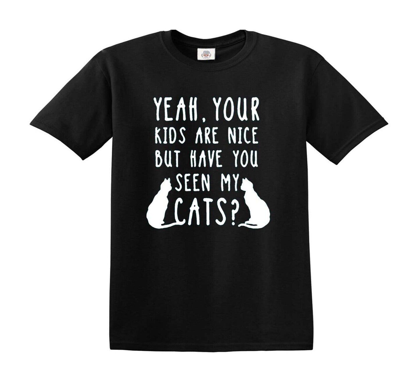 YEAH YOUR KIDS ARE NICE | KID'S T-SHIRT BLACK T-SHIRT WHITE PRINT YEAH YOUR KIDS ARE NICE | KID'S T-SHIRT