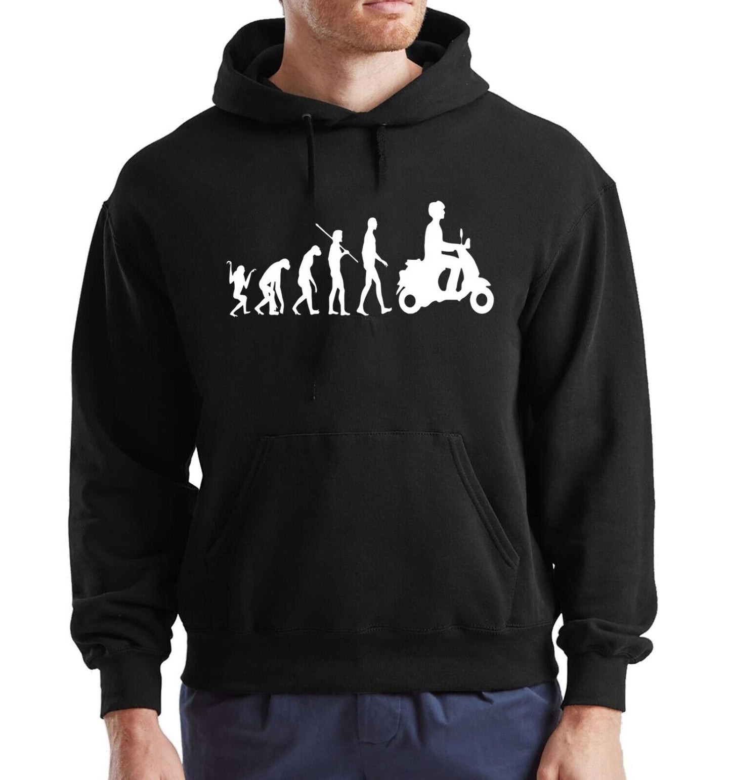 Evolution Of Vespa Scooter Hoody Sweatshirt Evolution Of Vespa Scooter Hoody Sweatshirt
