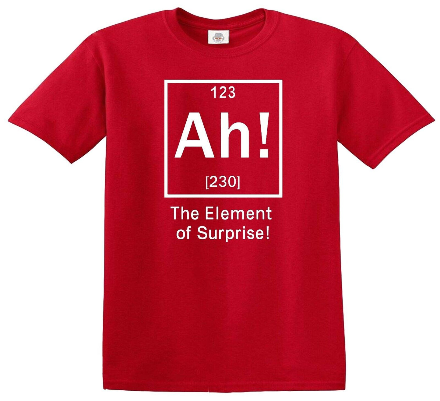 The Element Of Surprise | KID'S T-SHIRT RED T-SHIRT WHITE PRINT The Element Of Surprise | KID'S T-SHIRT