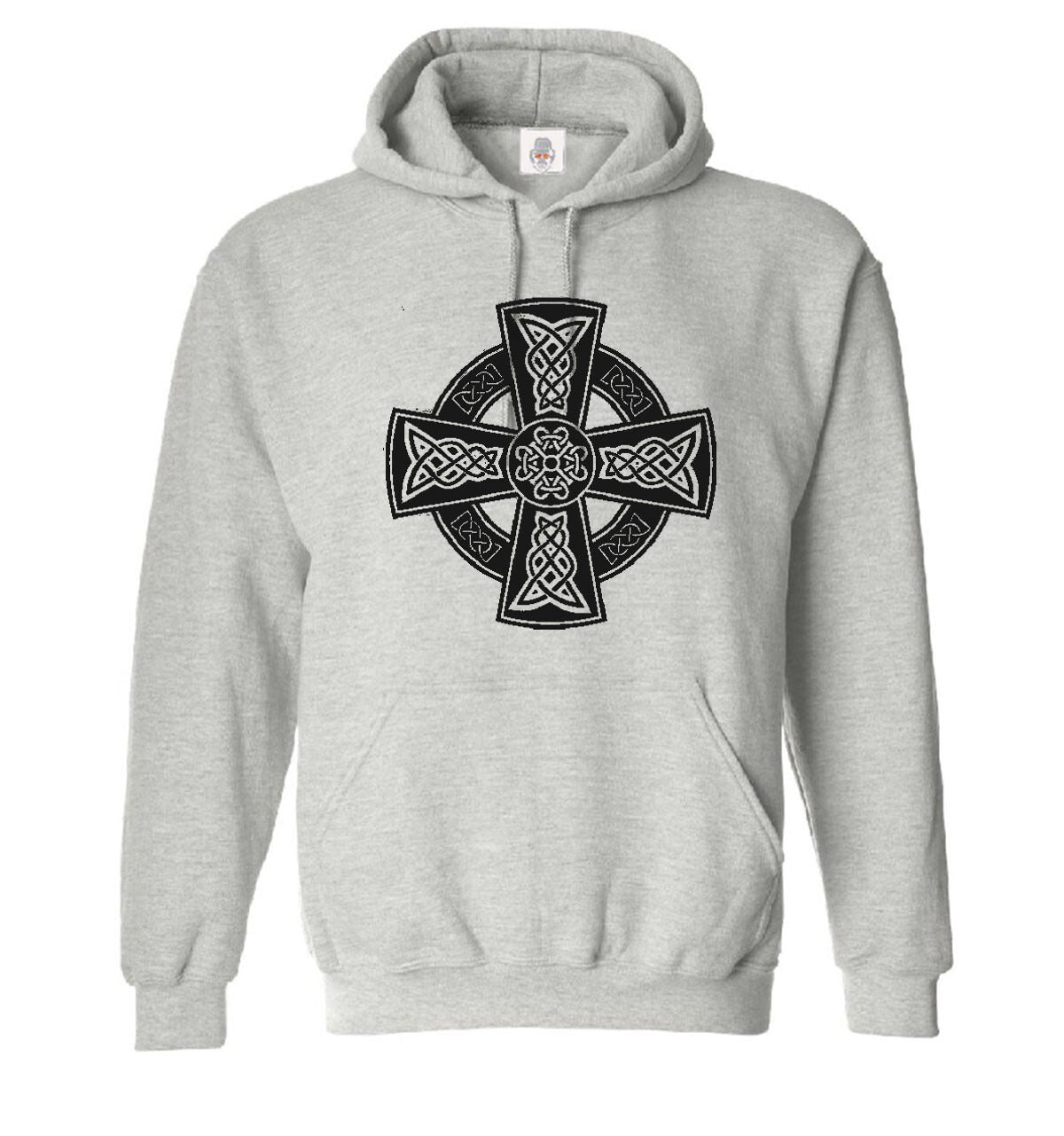 New Celtic Cross Hoody For Men's