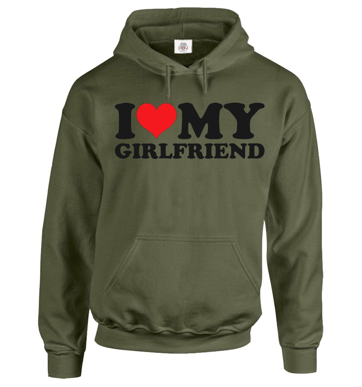 I Love My Girlfriend Hoody For Men's