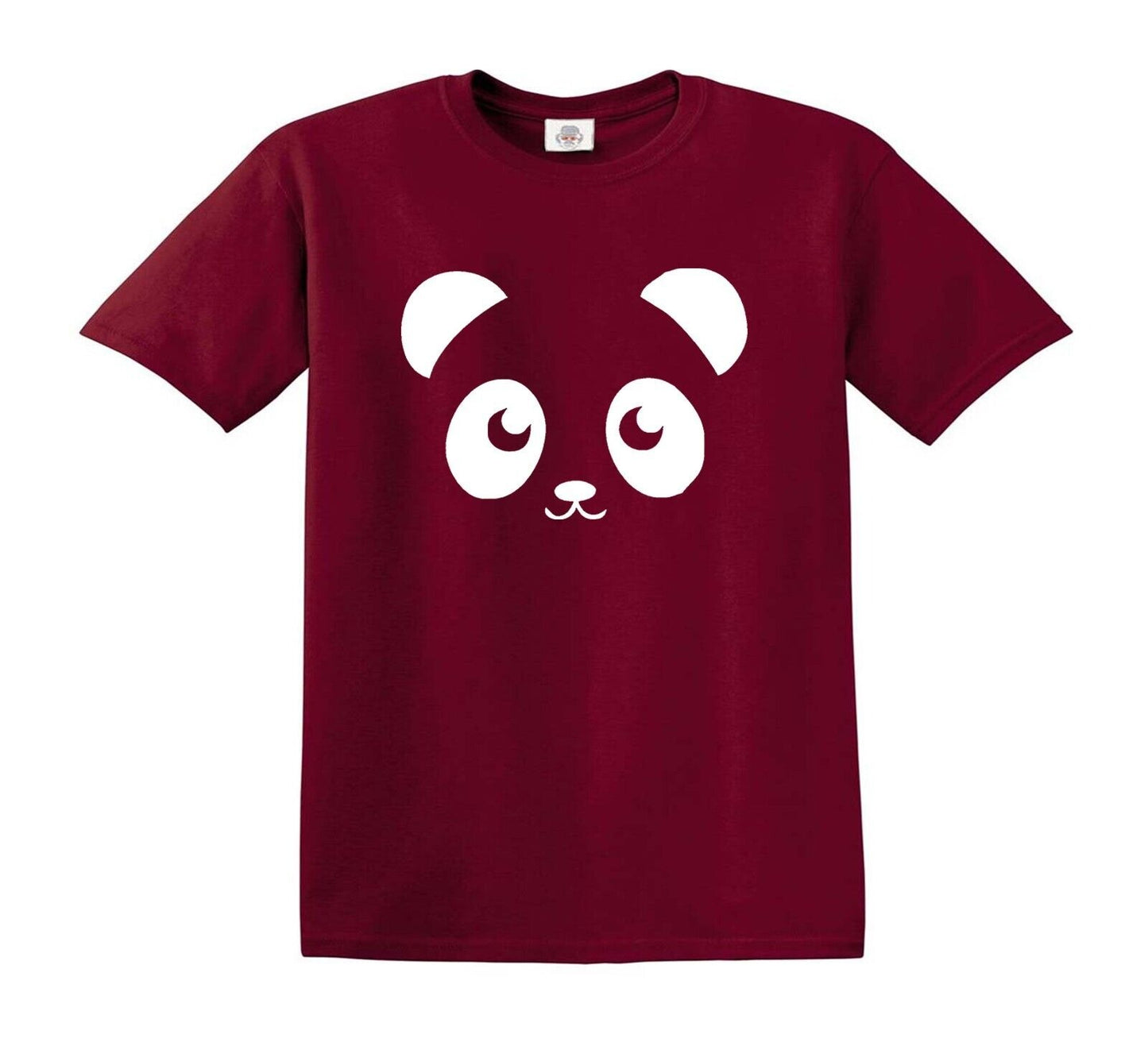 CUTE PANDA KIDS BIRTHDAY GIFT | KID'S T-SHIRT MAROON T-SHIRT WHITE PRINT CUTE PANDA KIDS BIRTHDAY GIFT | KID'S T-SHIRT