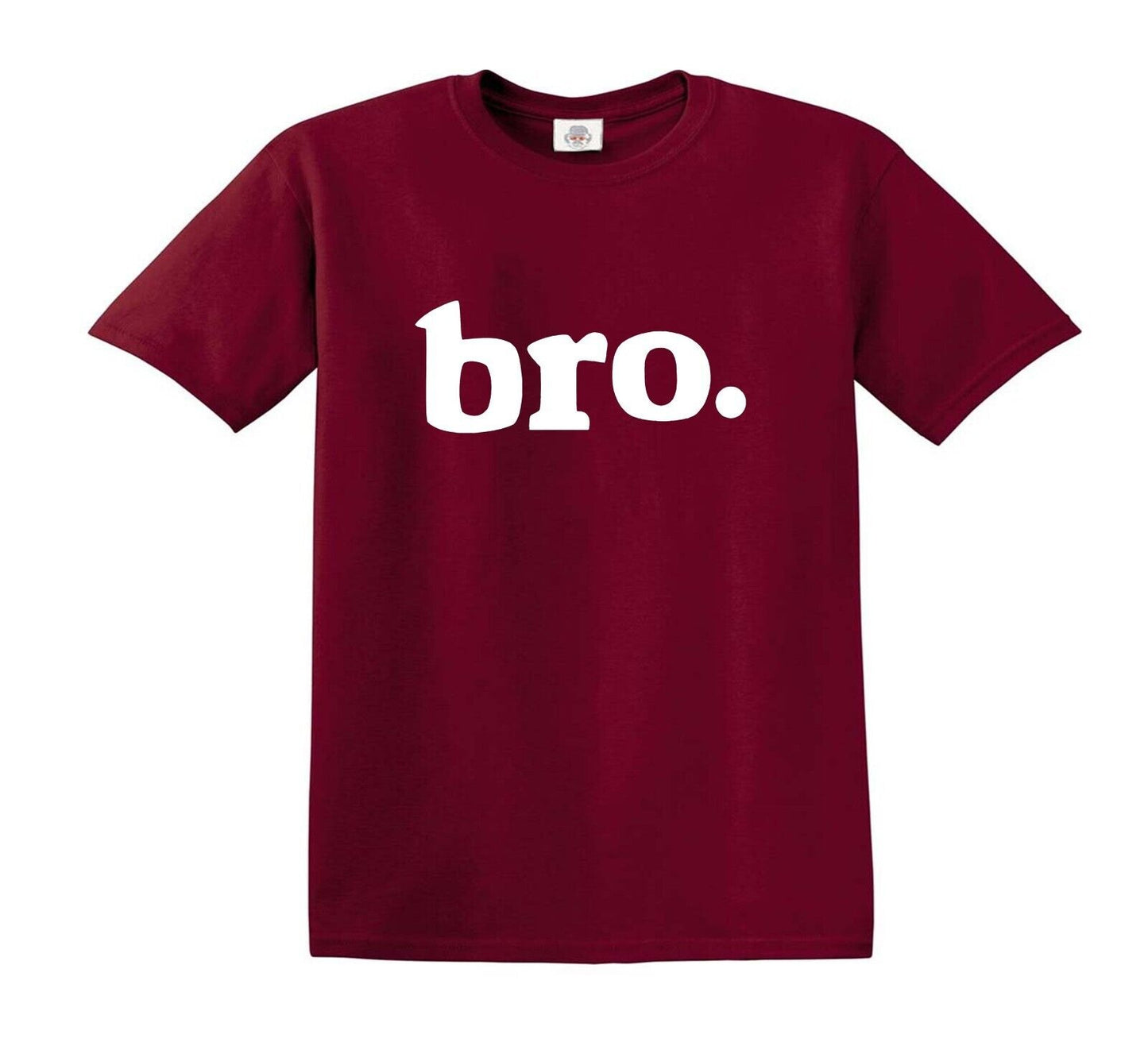 BRO LEETER TWEEN BOY | KID'S T-SHIRT MAROON T-SHIRT WHITE PRINT BRO LEETER TWEEN BOY | KID'S T-SHIRT