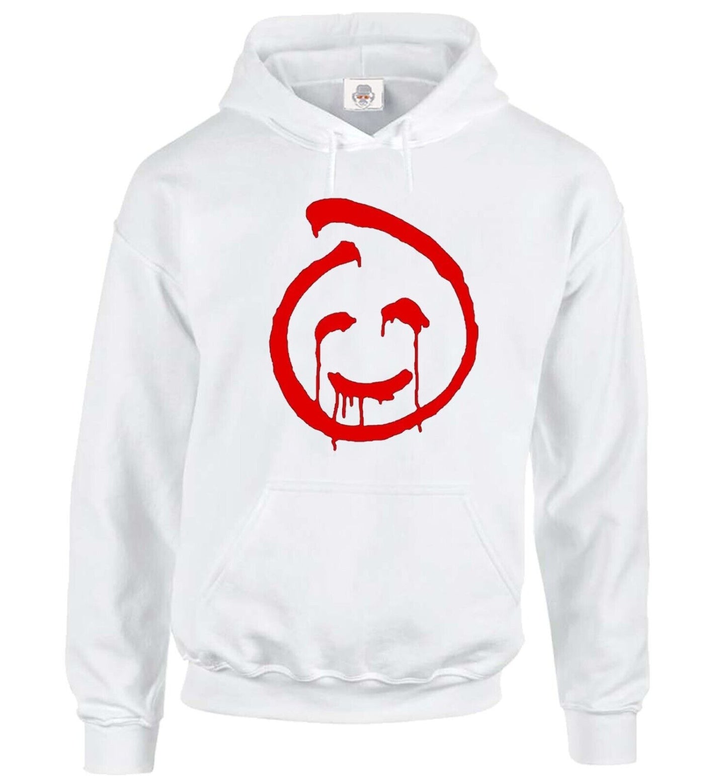 John Call Sign Hoody Sweatshirt Men's WHITE HOODY RED PRINT John Call Sign Hoody Sweatshirt Men's
