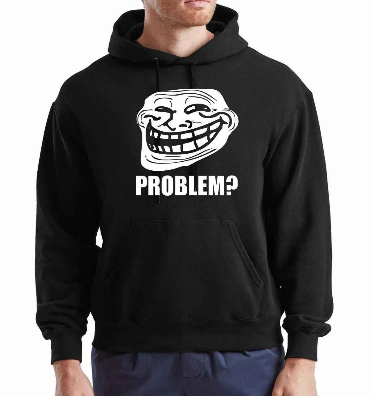 Troll Face Hoodie Unisex Hoody Sweatshirt Funny Gamer Joke Troll Face Hoodie Unisex Hoody Sweatshirt Funny Gamer Joke