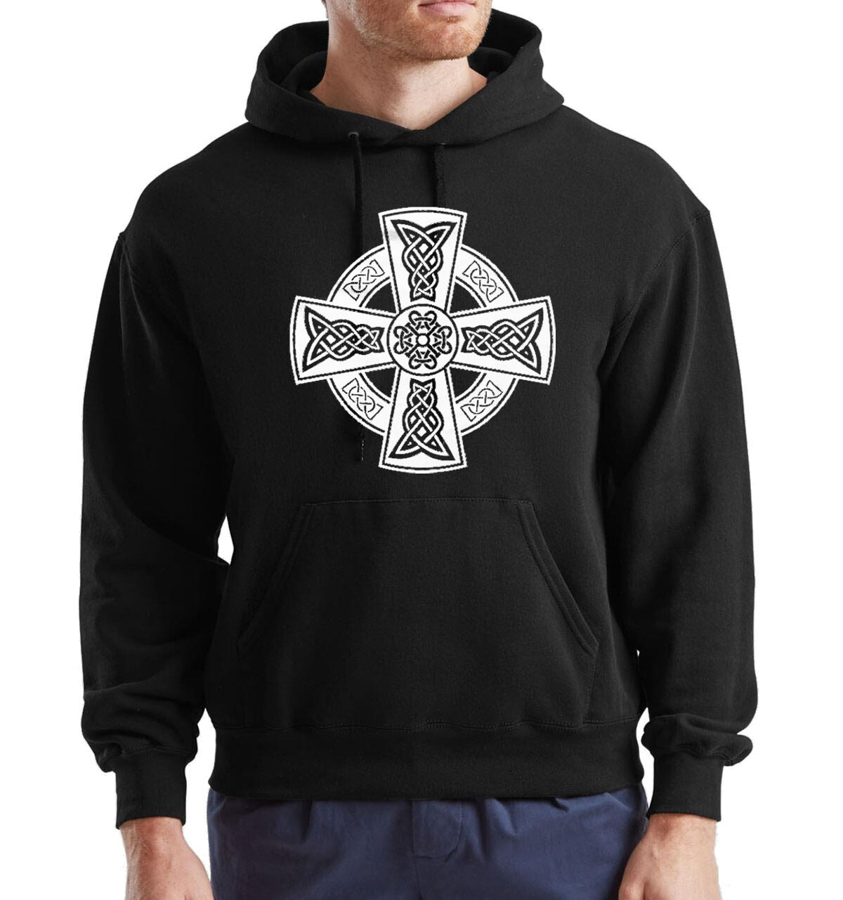 New Celtic Cross Hoody For Men's