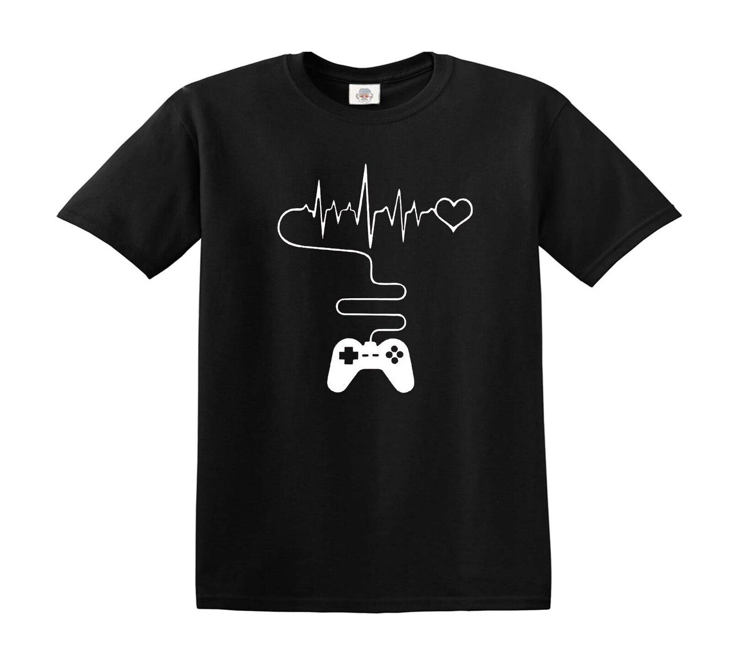 VIDEO GAME THEMED PRINTED | KID'S T-SHIRT BLACK T-SHIRT WHITE PRINT VIDEO GAME THEMED PRINTED | KID'S T-SHIRT