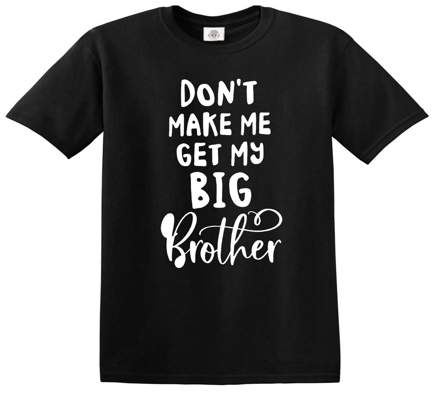 DON'T MAKE ME Casual Simple | KID'S T-SHIRT BLACK T-SHIRT WHITE PRINT DON'T MAKE ME Casual Simple | KID'S T-SHIRT