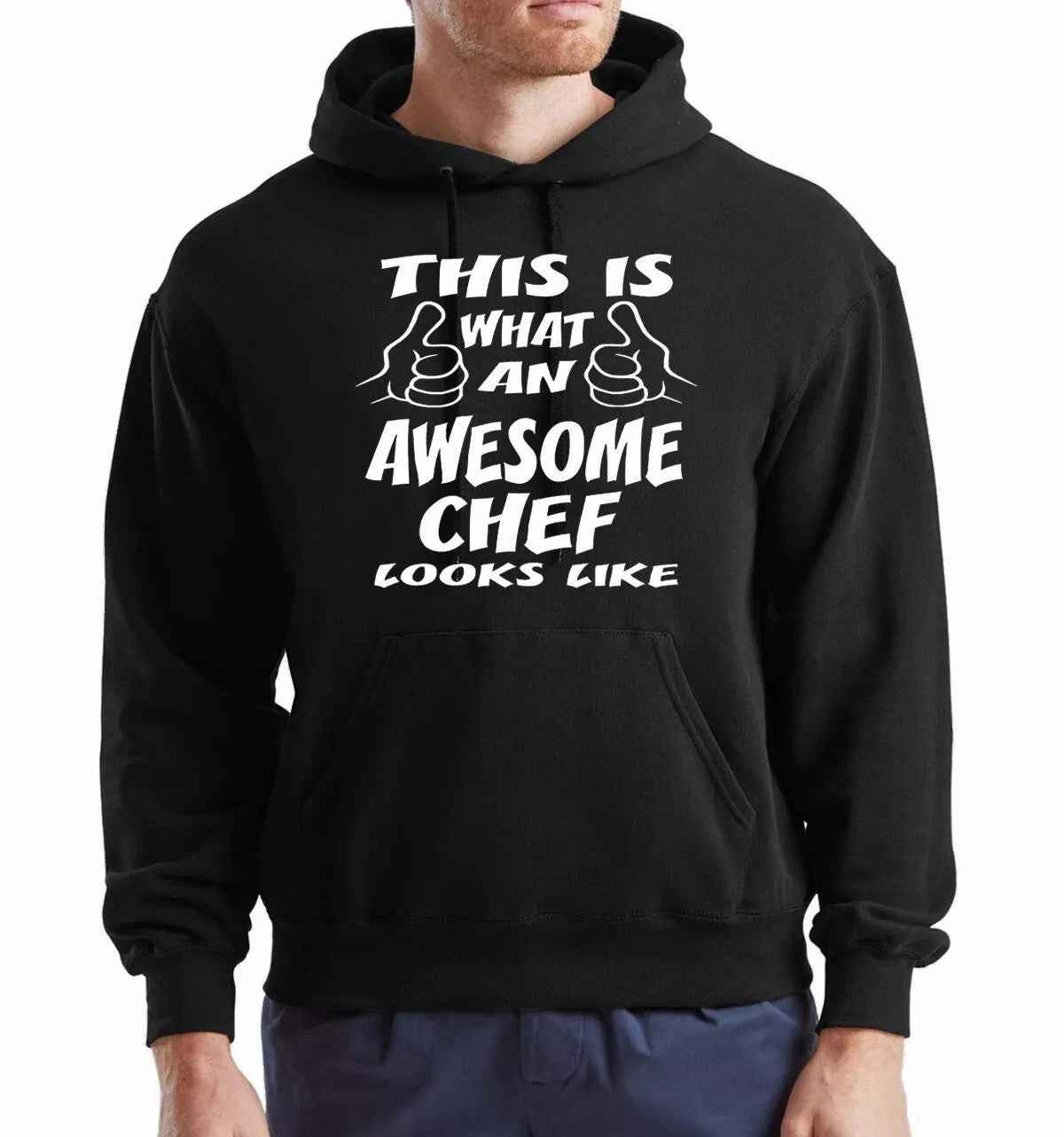 This is What An Awesome Chef Looks Like Funny Cooking Hoodie for Men This is What An Awesome Chef Looks Like Funny Cooking Hoodie for Men