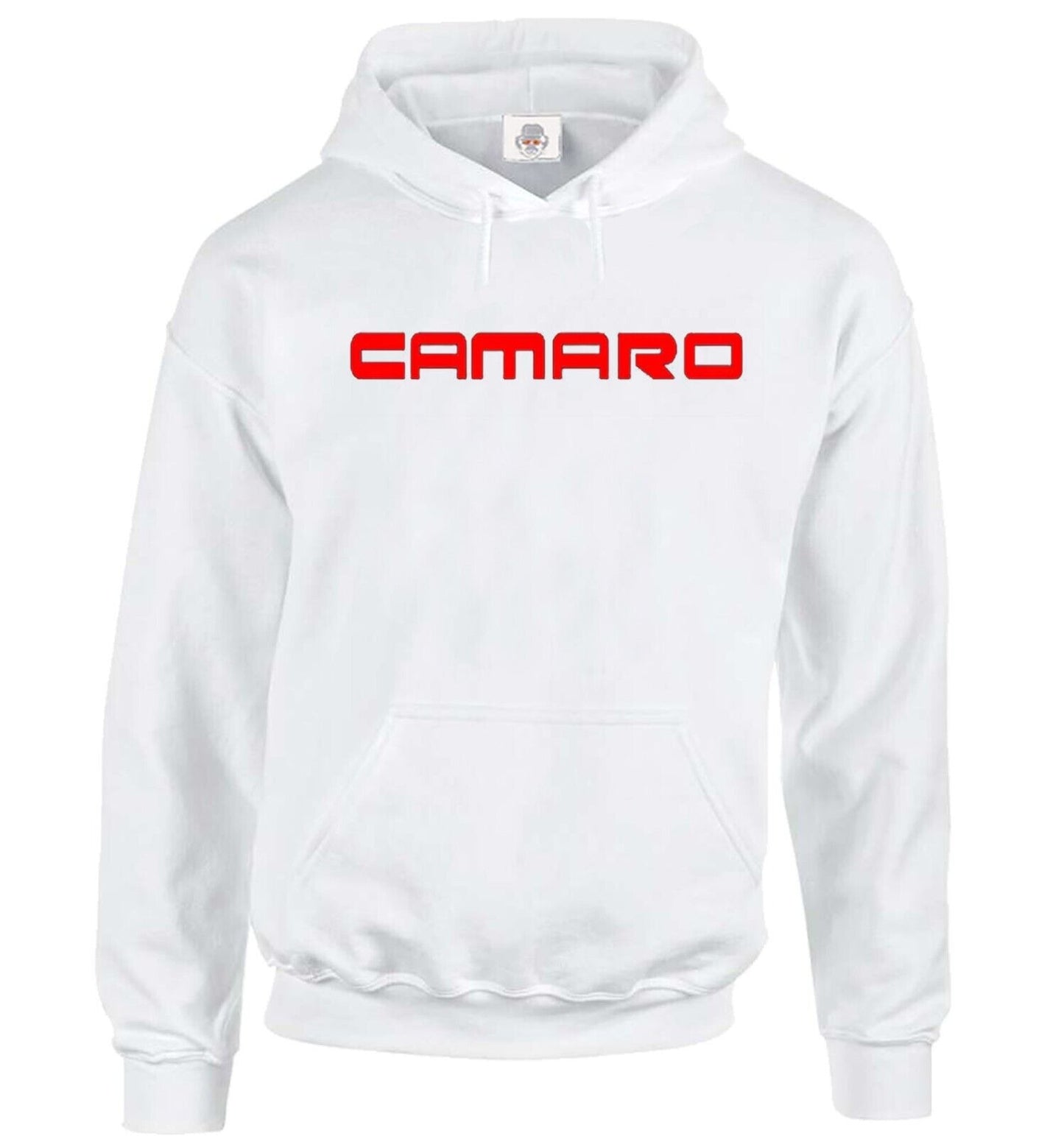 Camaro Hoody Sweatshirt Herren Hood Mens WHITE HOODY RED PRINT Camaro Hoody Sweatshirt Herren Hood Mens