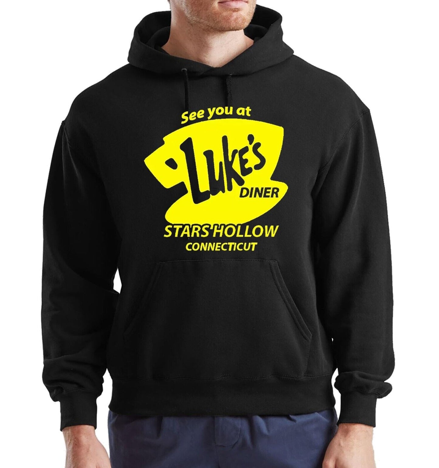 Luke's Diner Hoody Sweatshirt Funny Retro Men's Luke's Diner Hoody Sweatshirt Funny Retro Men's