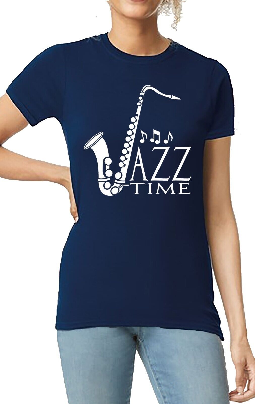 Jazz time saxaphone | LADIES T-SHIRT