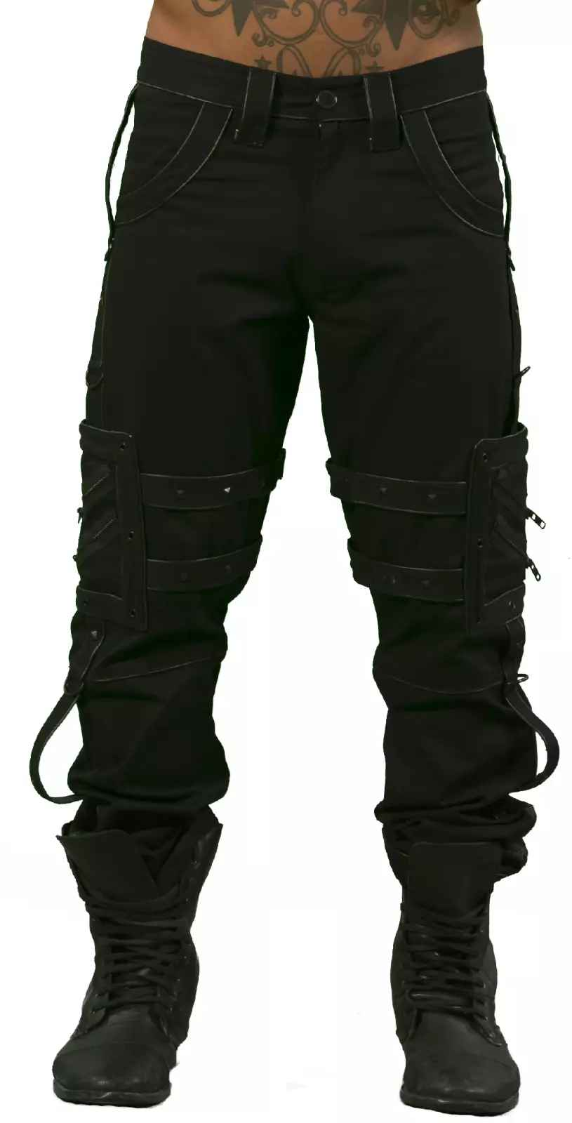 DEAD THREADS Strap Bondage Trousers Cyber Pants Rock Mens TT9751 DEAD THREADS Strap Bondage Trousers Cyber Pants Rock Mens TT9751