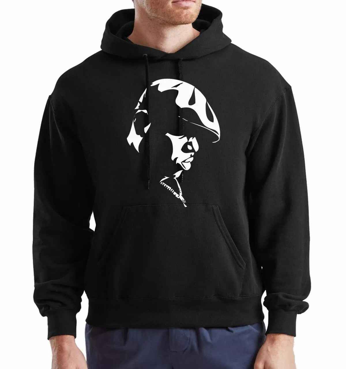 Biggie Smalls Hoodie Sweatshirt Notorious Tribute Singer Face Logo Biggie Smalls Hoodie Sweatshirt Notorious Tribute Singer Face Logo