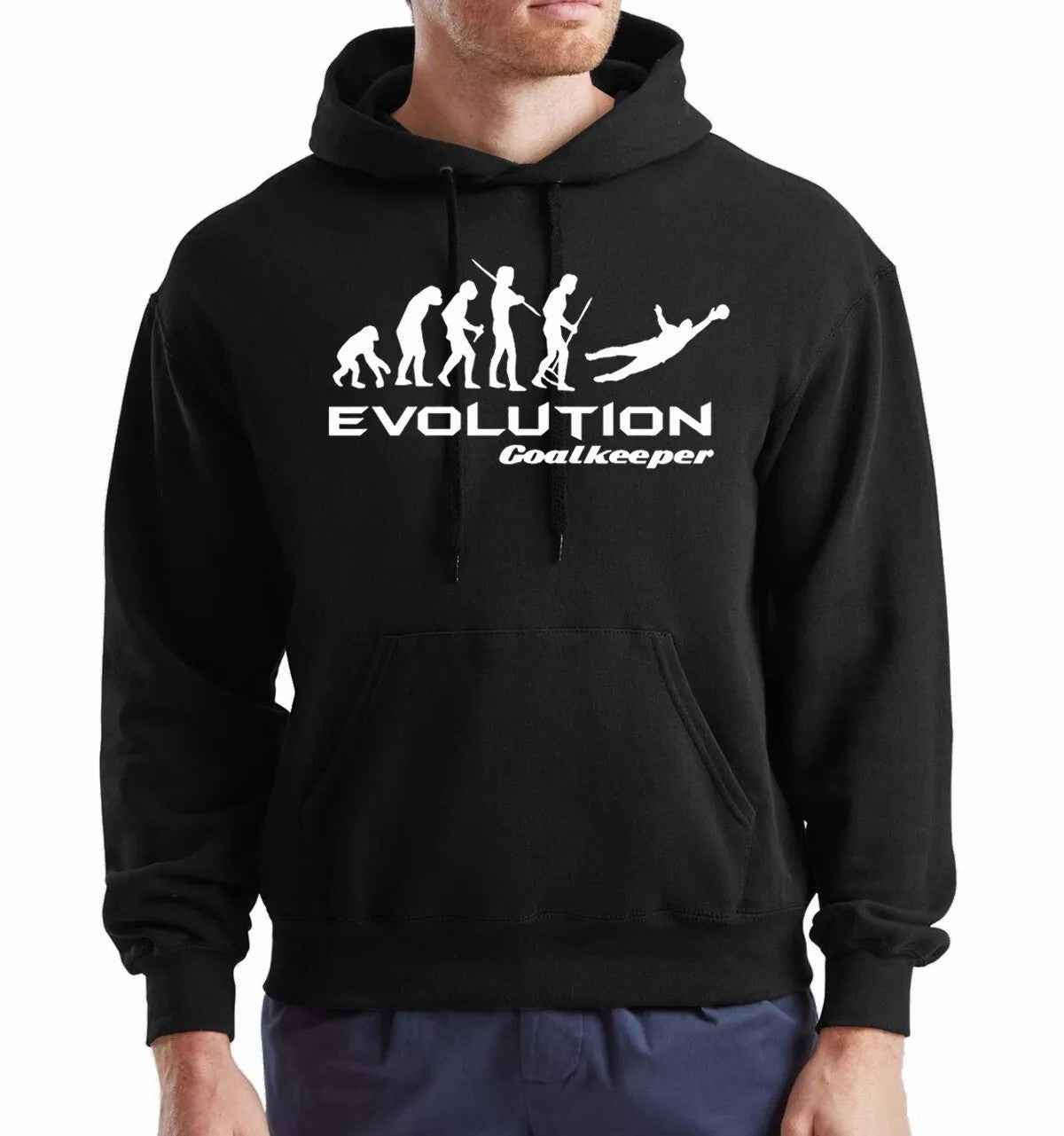 Evolution of Goalkeeper Hoodie Sweatshirt - Funny Mens Football Goals Hoodie Evolution of Goalkeeper Hoodie Sweatshirt - Funny Mens Football Goals Hoodie
