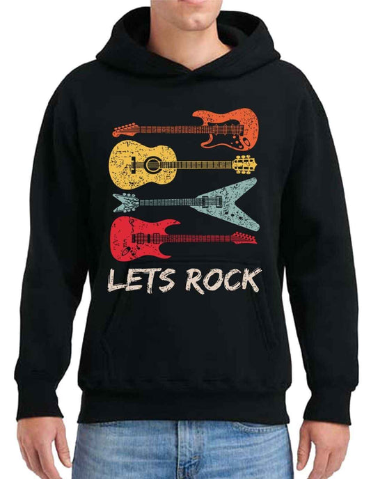 Lets Rock Mens  Hoody For Men's
