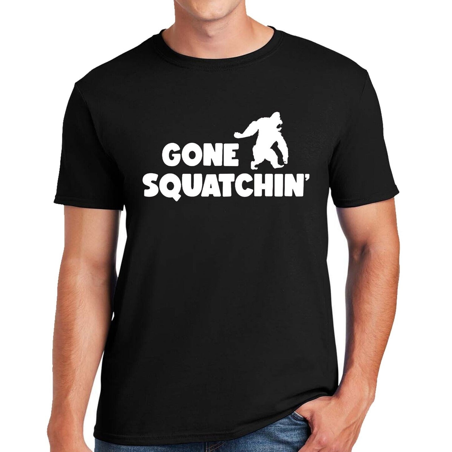 GONE SQUATCHIN BIGFOOT SASQUATCH | MEN'S T-SHIRT GONE SQUATCHIN BIGFOOT SASQUATCH | MEN'S T-SHIRT