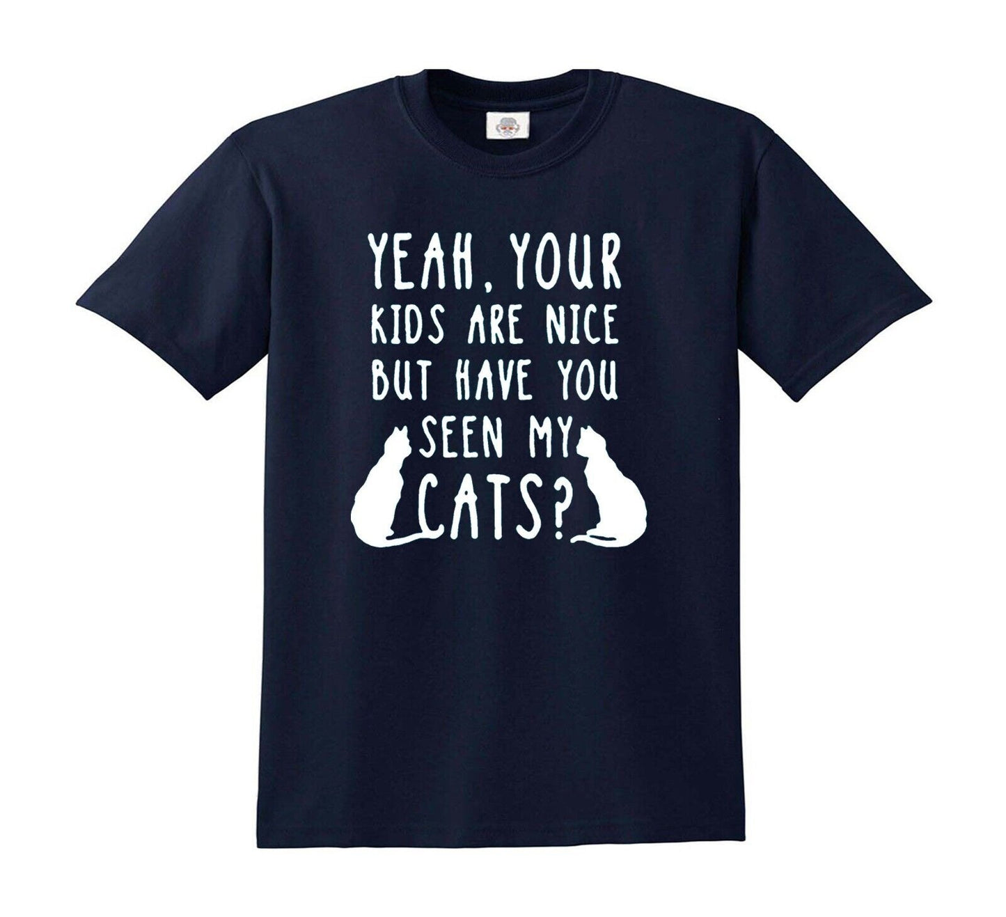 YEAH YOUR KIDS ARE NICE | KID'S T-SHIRT NAVY T-SHIRT WHITE PRINT YEAH YOUR KIDS ARE NICE | KID'S T-SHIRT