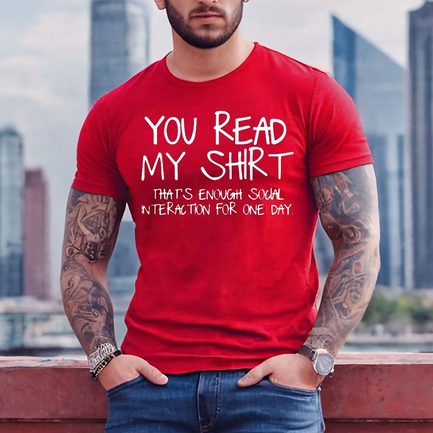 YOU READ MY SHIRT THANT'S | FUNNY MEN'S T-SHIRT YOU READ MY SHIRT THANT'S | FUNNY MEN'S T-SHIRT