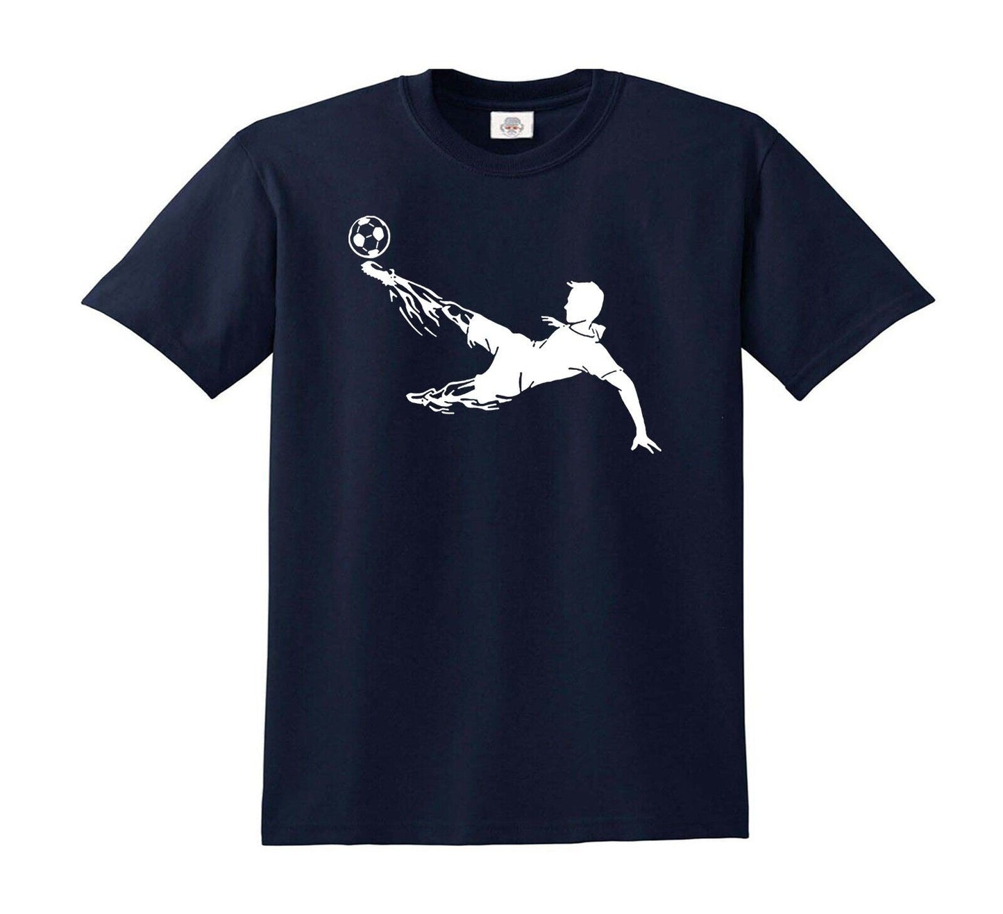 TOP FOOTBALL PLAYER | KID'S T-SHIRT NAVY T-SHIRT WHITE PRINT TOP FOOTBALL PLAYER | KID'S T-SHIRT