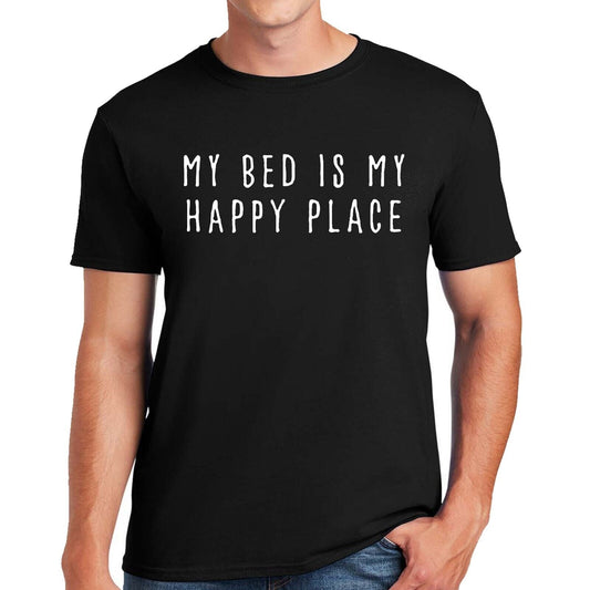 MY BED IS MY HAPPY PLACE | MEN'S T-SHIRT MY BED IS MY HAPPY PLACE | MEN'S T-SHIRT