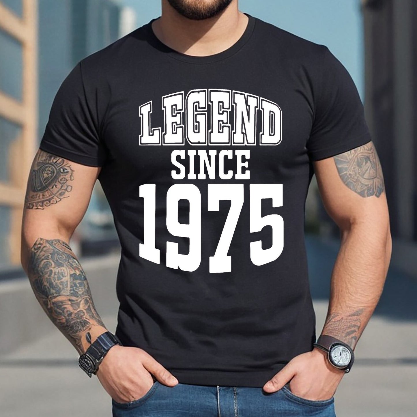 75TH LEGEND SINCE 1975 | FUNNY MEN'S T-SHIRT 75TH LEGEND SINCE 1975 | FUNNY MEN'S T-SHIRT