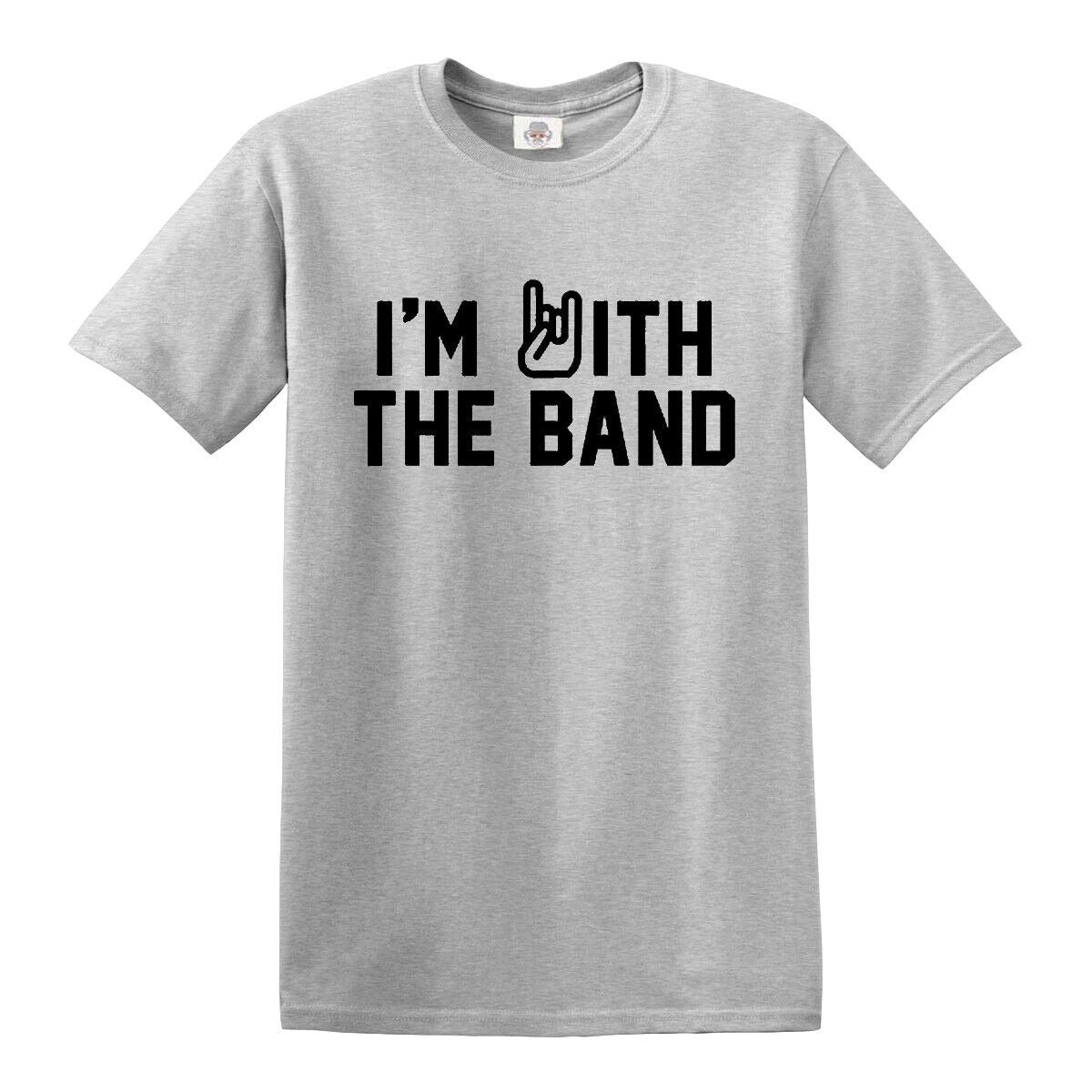 I'm with The Band | MEN'S T-SHIRT SPORT GRAY T-SHIRT BLACK PRINT I'm with The Band | MEN'S T-SHIRT