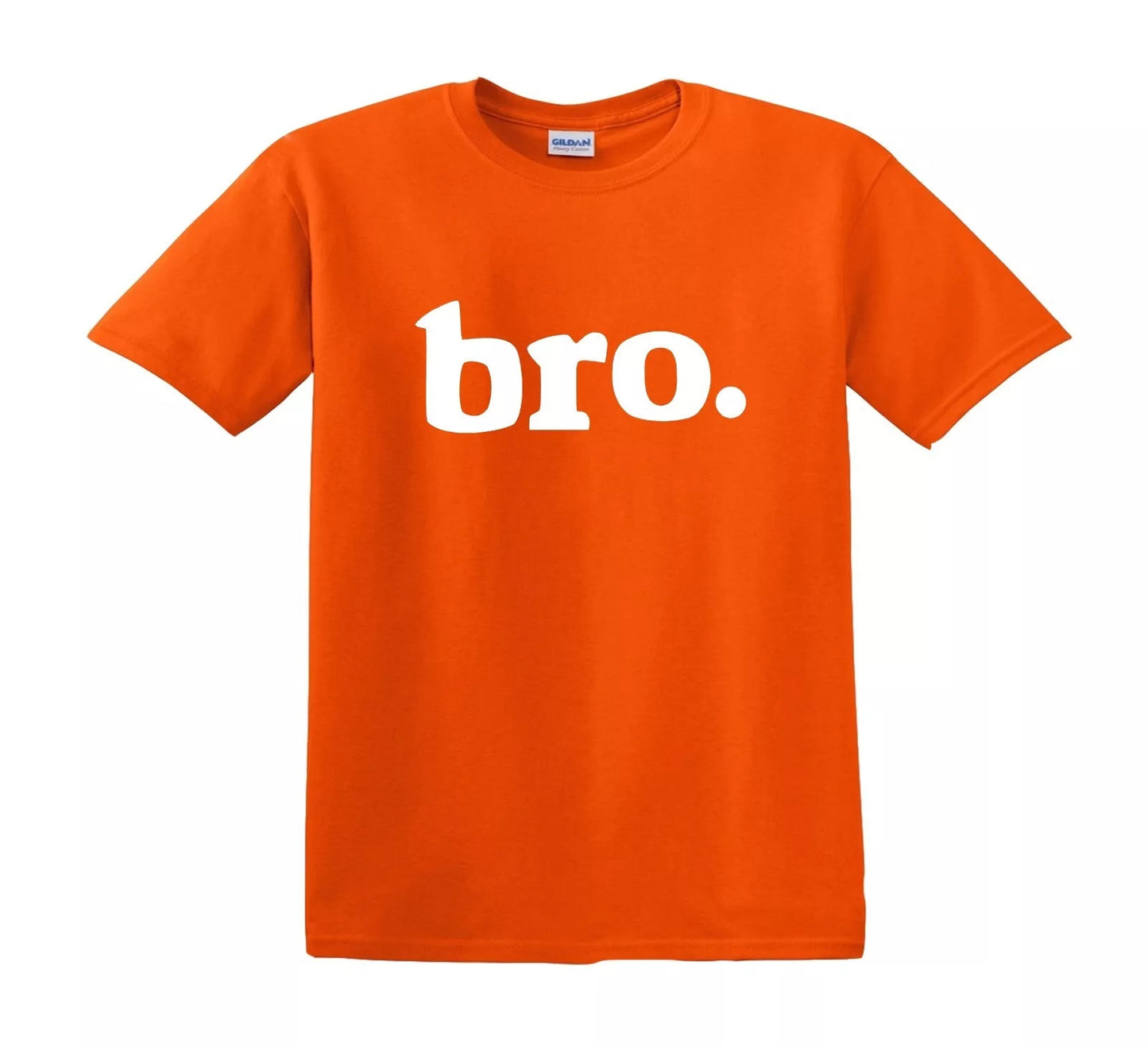 BRO LEETER TWEEN BOY | KID'S T-SHIRT ORANGE T-SHIRT WHITE PRINT BRO LEETER TWEEN BOY | KID'S T-SHIRT
