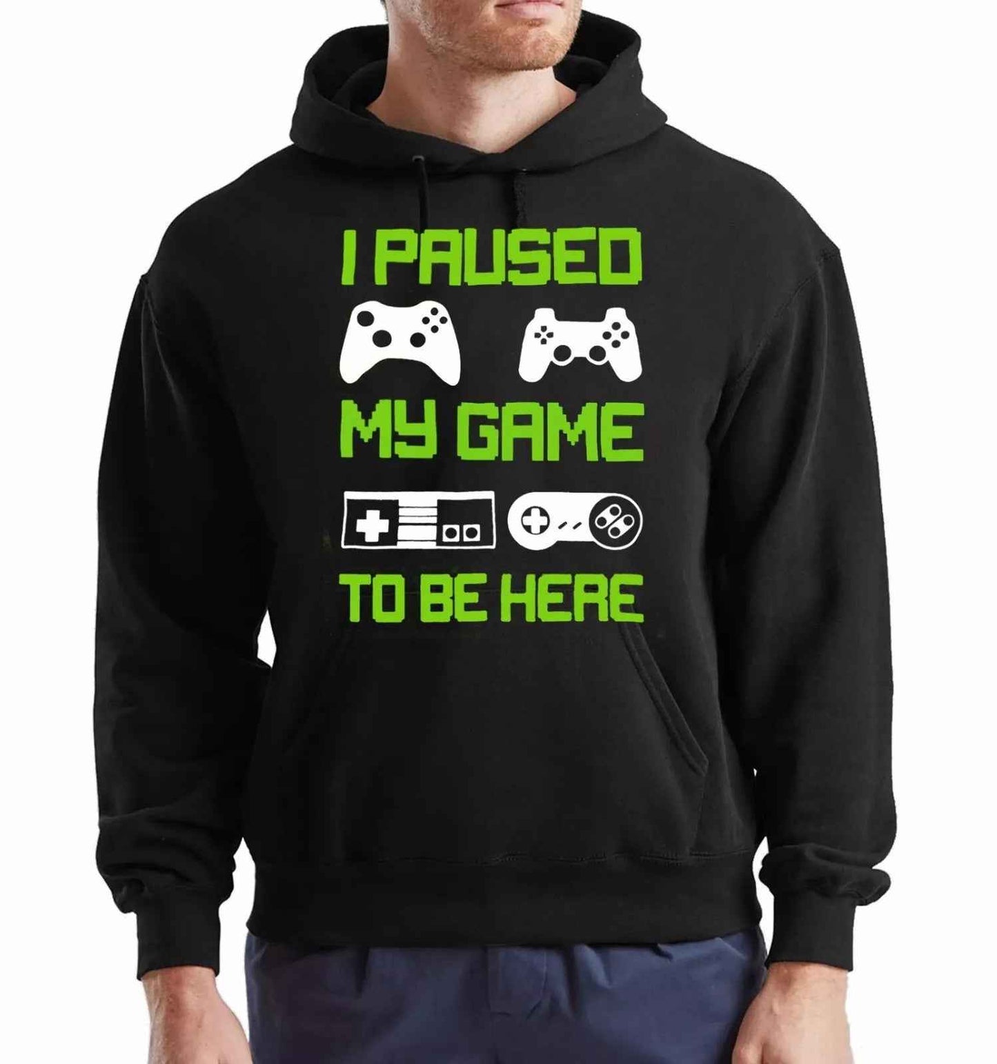 New I Paused My Game To Be Here Gaming Hoodie Sweatshirt for Men New I Paused My Game To Be Here Gaming Hoodie Sweatshirt for Men