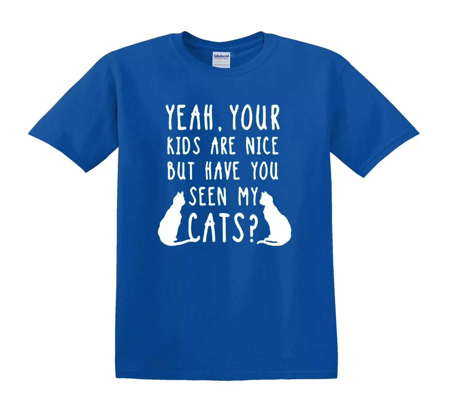 YEAH YOUR KIDS ARE NICE | KID'S T-SHIRT ROYAL BLUE T-SHIRT WHITE PRINT YEAH YOUR KIDS ARE NICE | KID'S T-SHIRT