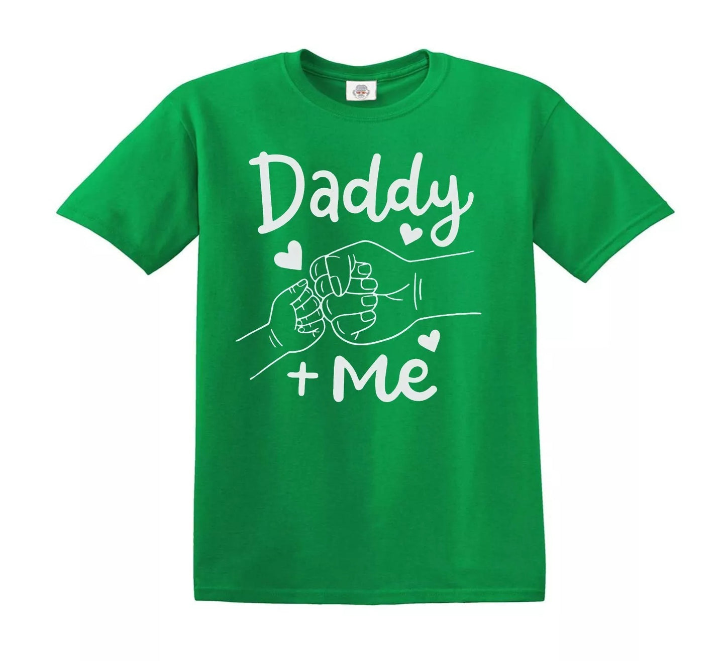 DADDY LOVE PLUS ME | KID'S T-SHIRT IRISH GREEN T-SHIRT WHITE PRINT DADDY LOVE PLUS ME | KID'S T-SHIRT