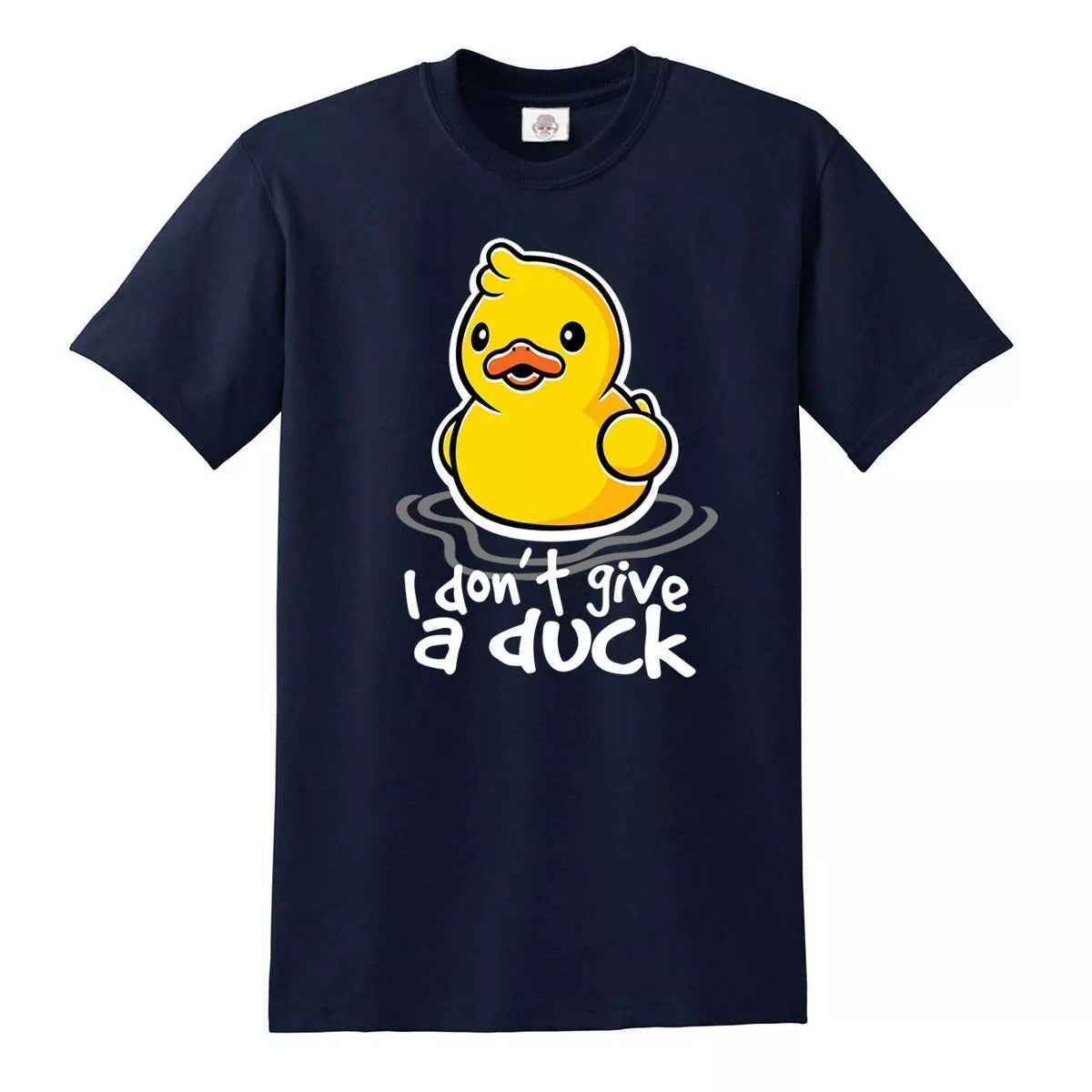 I Don't Give A Duck Funny Duck T-Shirt for Men NAVY T-SHIRT I Don't Give A Duck Funny Duck T-Shirt for Men