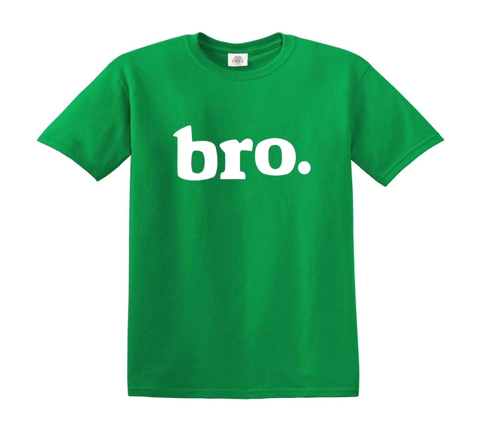 BRO LEETER TWEEN BOY | KID'S T-SHIRT IRISH GREEN T-SHIRT WHITE PRINT BRO LEETER TWEEN BOY | KID'S T-SHIRT
