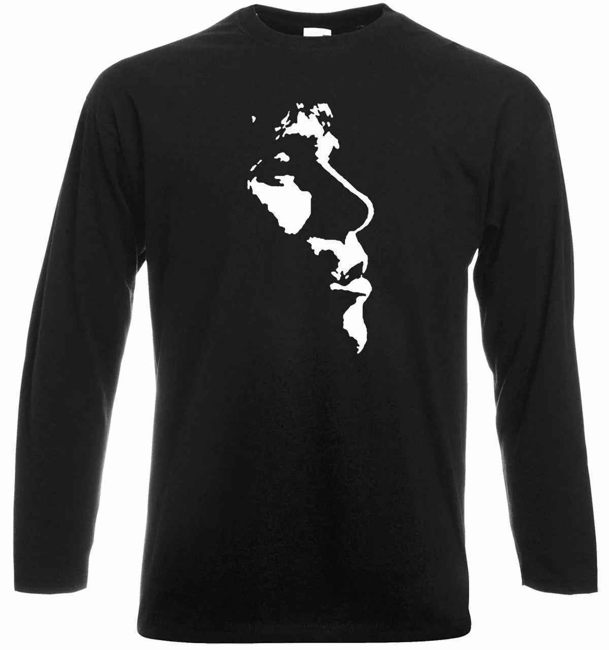Ian Brown T-Shirt Long Sleeve The Stone Roses Rock Band Tee Top Ian Brown T-Shirt Long Sleeve The Stone Roses Rock Band Tee Top