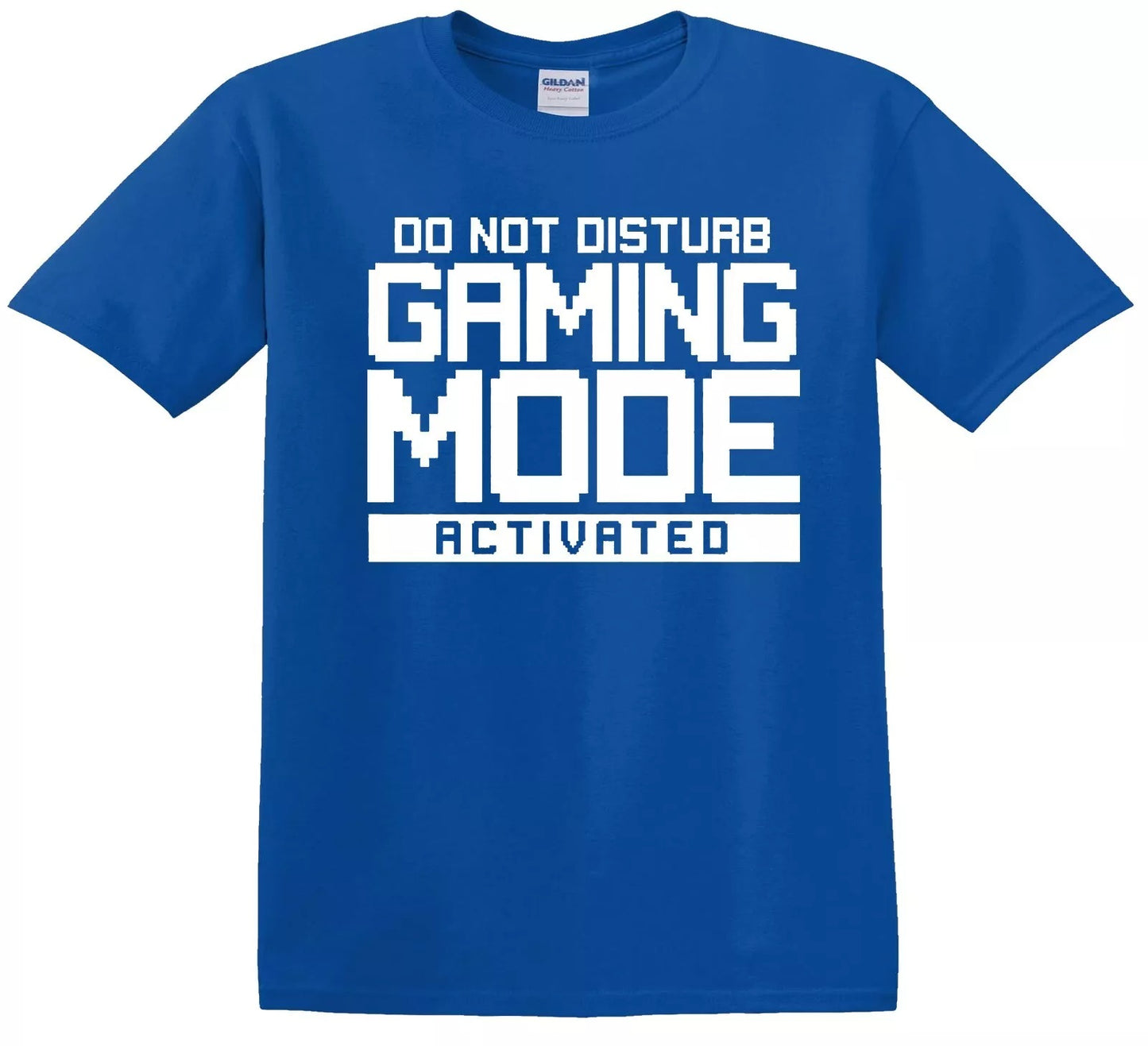 Do Not Disturb Gaming Mode | KID'S T-SHIRT ROYAL BLUE T-SHIRT WHITE PRINT Do Not Disturb Gaming Mode | KID'S T-SHIRT