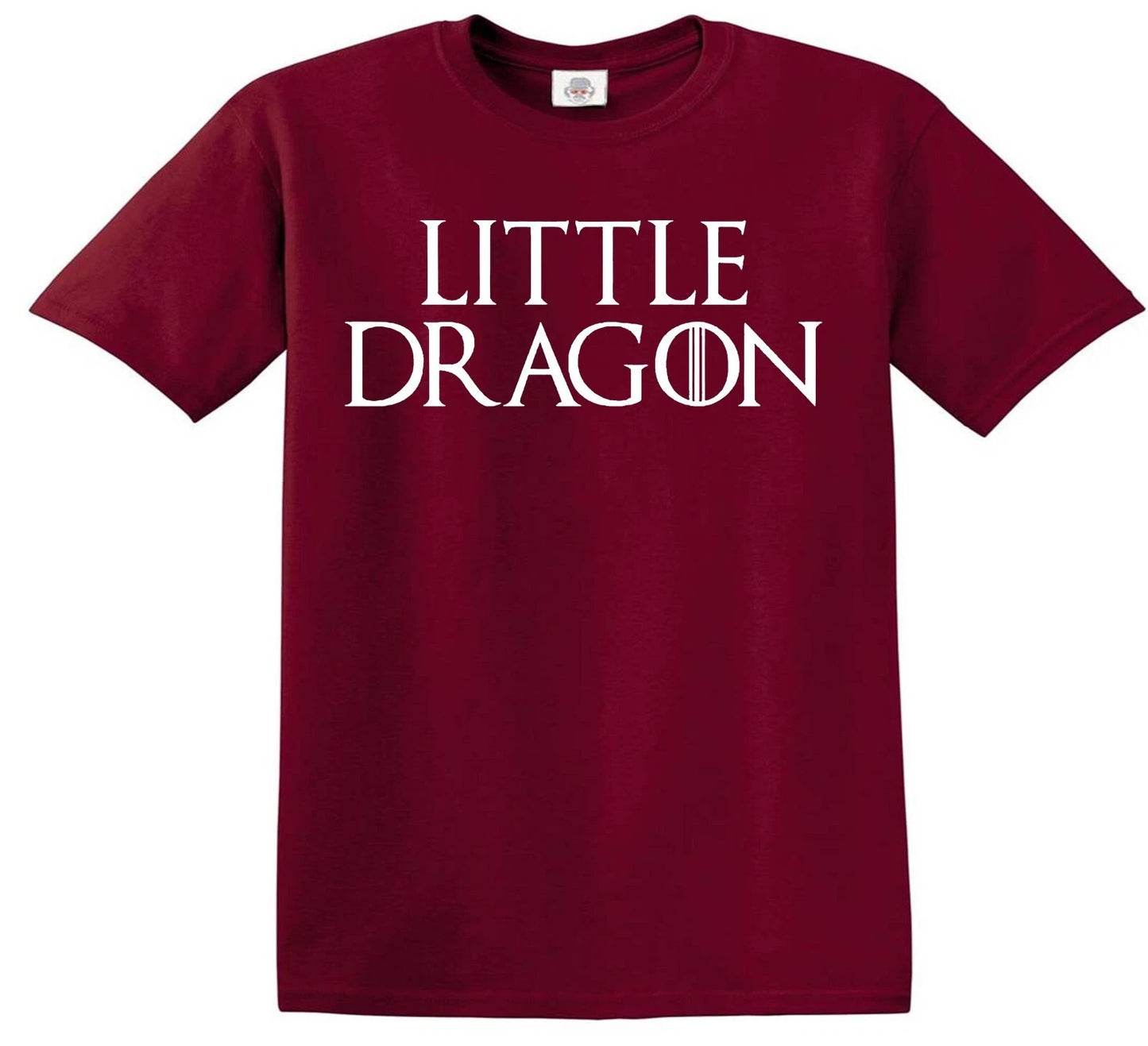 Little Dragon COOL SLOGAN | KID'S T-SHIRT MAROON T-SHIRT WHITE PRINT Little Dragon COOL SLOGAN | KID'S T-SHIRT