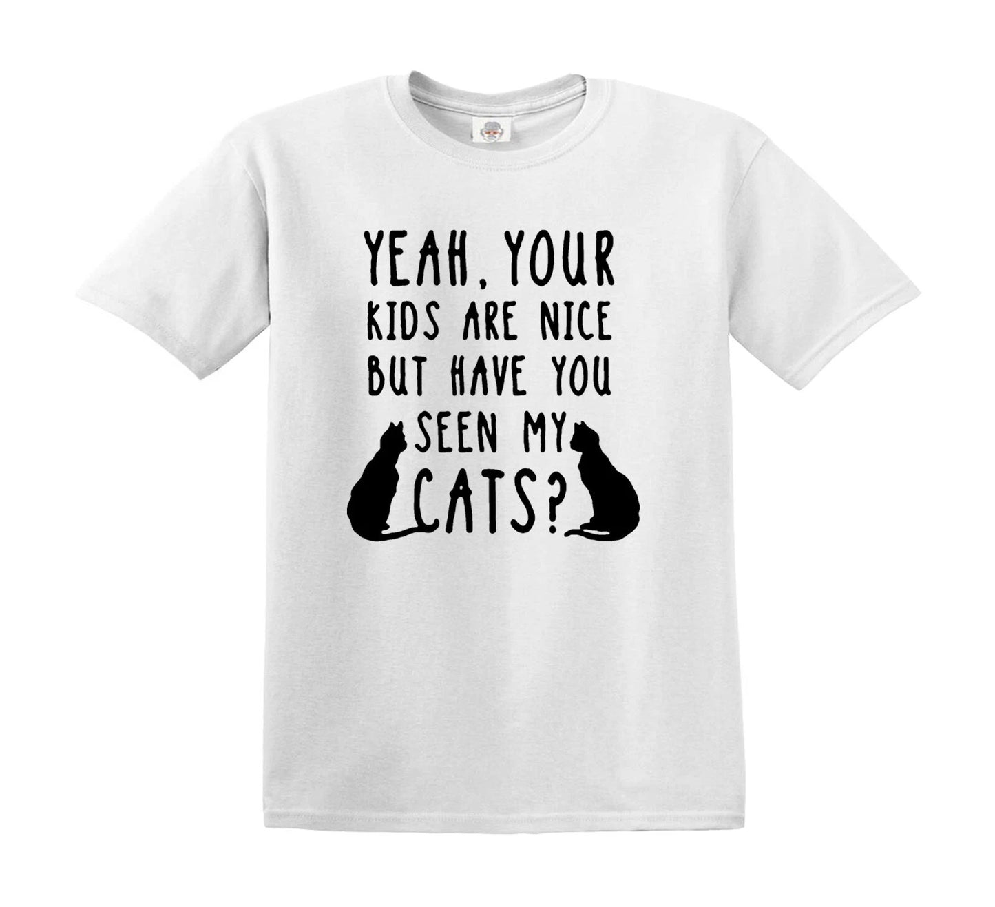 YEAH YOUR KIDS ARE NICE | KID'S T-SHIRT WHITE T-SHIRT BLACK PRINT YEAH YOUR KIDS ARE NICE | KID'S T-SHIRT