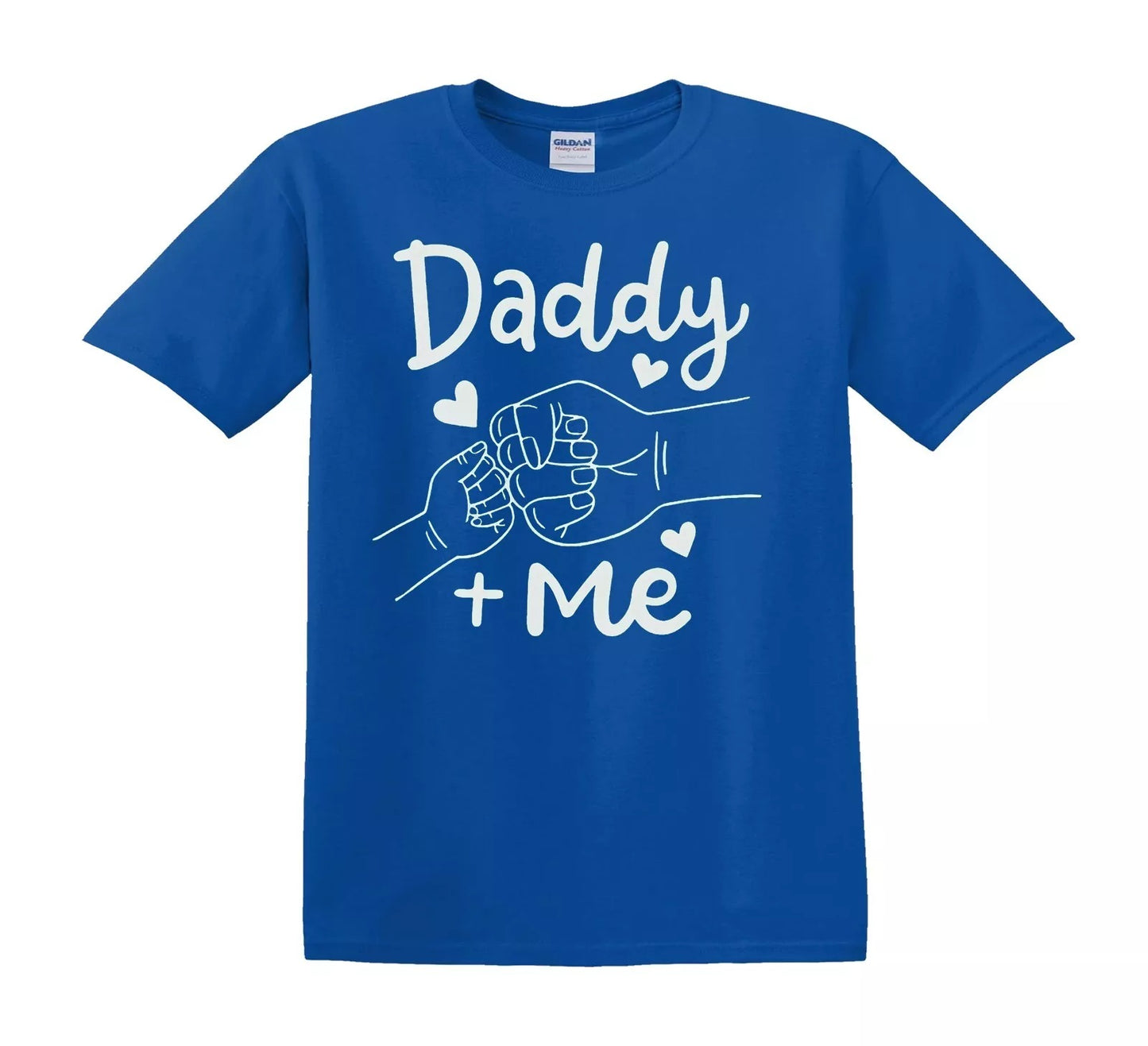 DADDY LOVE PLUS ME | KID'S T-SHIRT ROYAL BLUE T-SHIRT WHITE PRINT DADDY LOVE PLUS ME | KID'S T-SHIRT