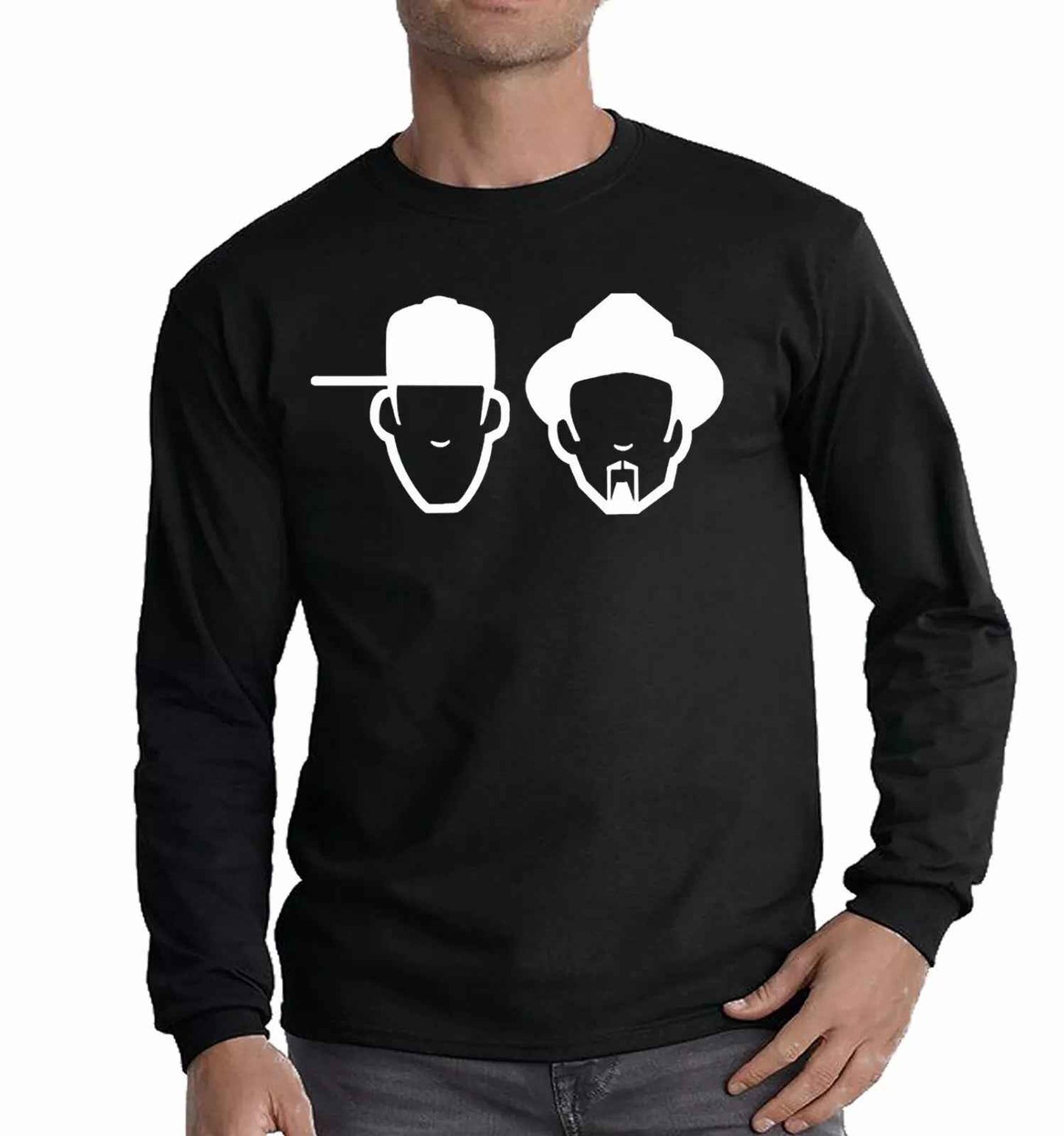 Masters At Work T-Shirt Men's Long Sleeve Love House Gangster Logo Top Masters At Work T-Shirt Men's Long Sleeve Love House Gangster Logo Top