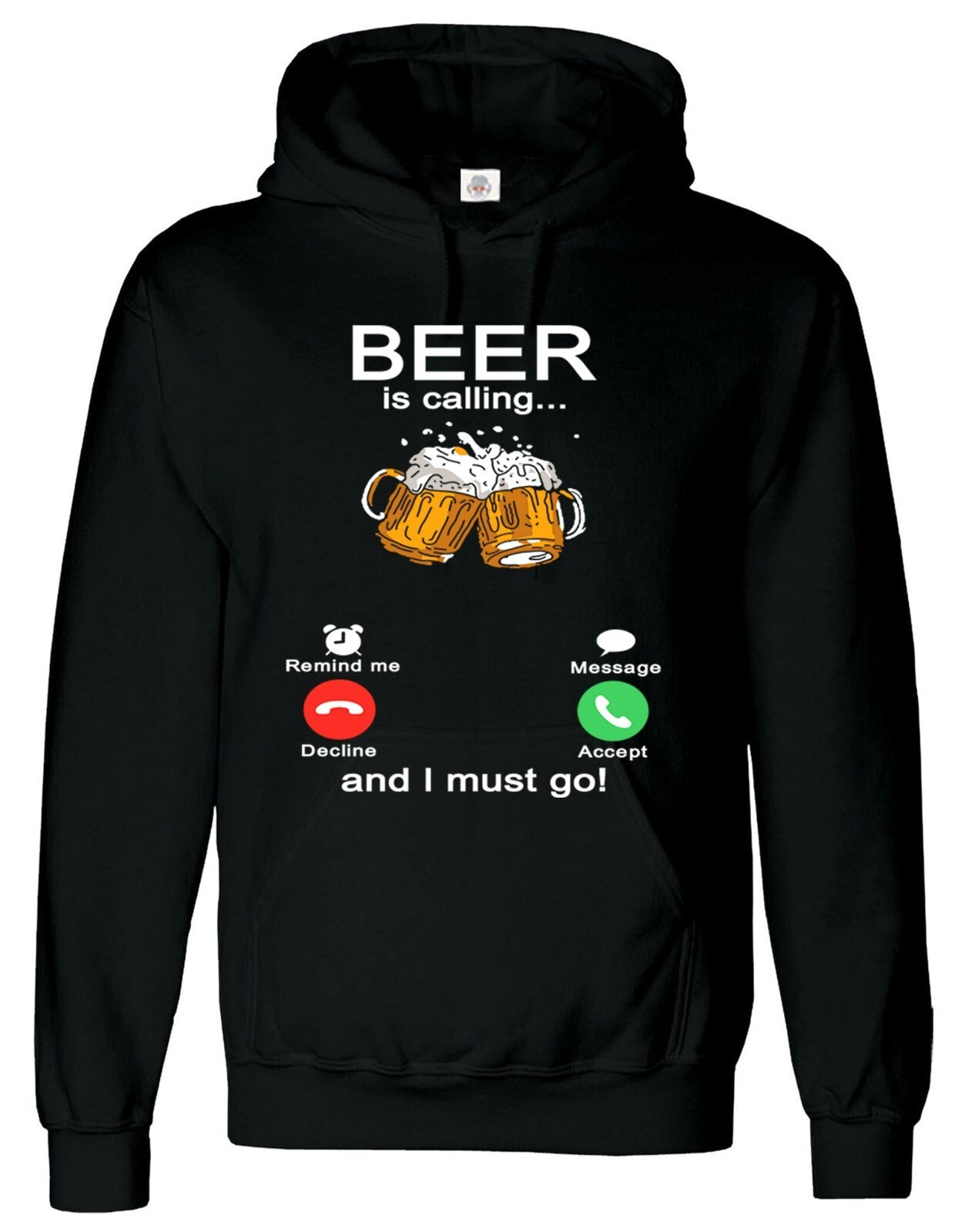 BEER IS CALLING ME Hoody For Men's