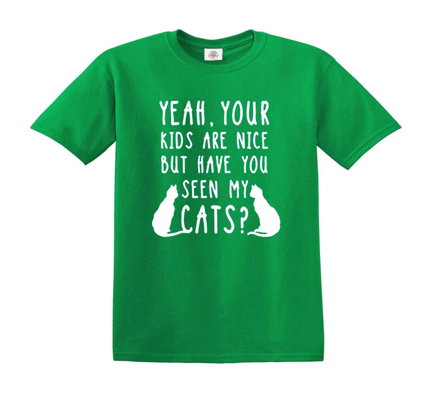 YEAH YOUR KIDS ARE NICE | KID'S T-SHIRT IRISH GREEN T-SHIRT WHITE PRINT YEAH YOUR KIDS ARE NICE | KID'S T-SHIRT