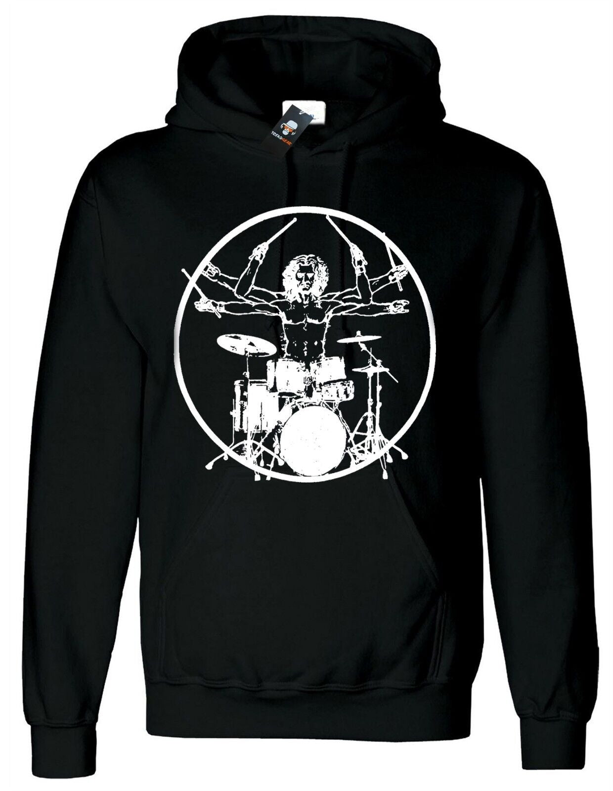 Vitruvian Drummer Hoody For Men's
