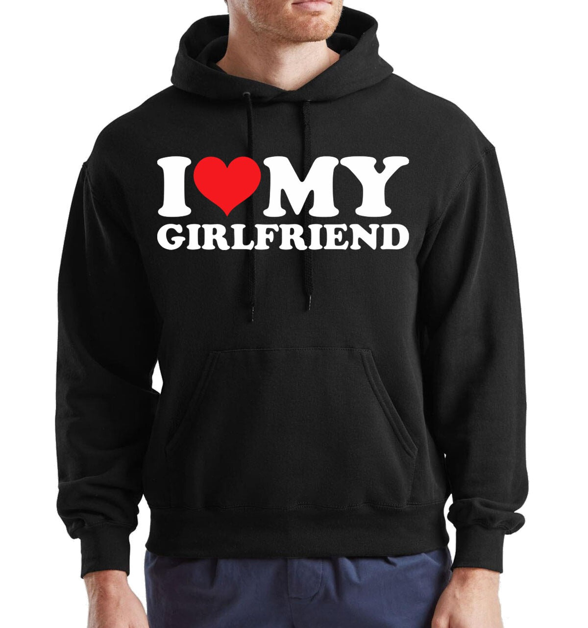I Love My Girlfriend Hoody For Men's