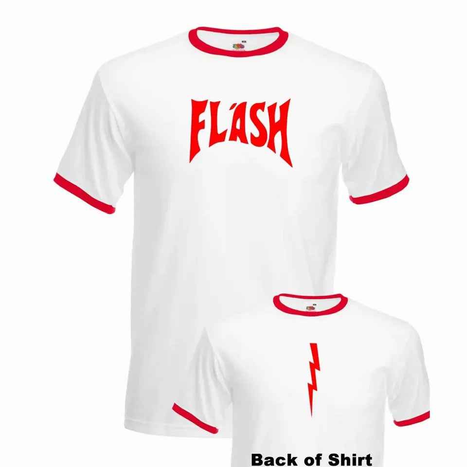 Flash Gordon T-Shirt 80s Queen Freddie Mercury Fancy Dress Top for Men and Ladies Flash Gordon T-Shirt 80s Queen Freddie Mercury Fancy Dress Top for Men and Ladies
