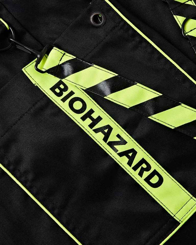 DARKWEAR CARGO TROUSERS Neon Green Bio Hazard Skull Music Metal Punk Biker DARKWEAR CARGO TROUSERS Neon Green Bio Hazard Skull Music Metal Punk Biker