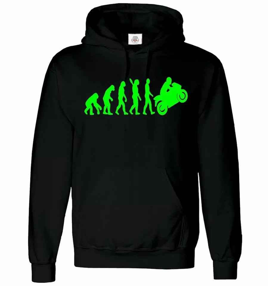 Kawasaki Ninja Hoodie Evolution of Man to Kawasaki Hoody Sweatshirt Men's Motorbike Racer Kawasaki Ninja Hoodie Evolution of Man to Kawasaki Hoody Sweatshirt Men's Motorbike Racer