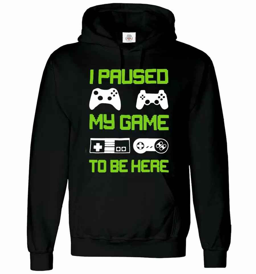 New I Paused My Game To Be Here Gaming Hoodie Sweatshirt for Men New I Paused My Game To Be Here Gaming Hoodie Sweatshirt for Men