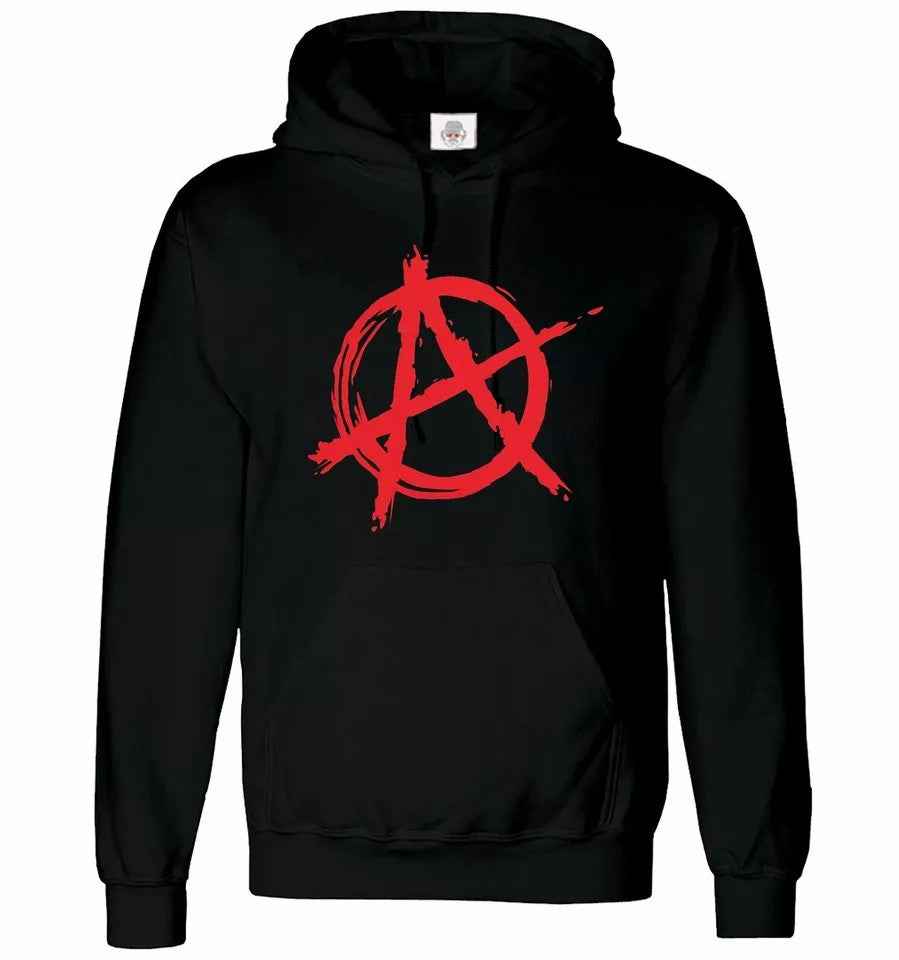 Anarchy Symbol Hoody - Funny Punk Rock Evil Anarchist Sweatshirt Anarchy Symbol Hoody - Funny Punk Rock Evil Anarchist Sweatshirt