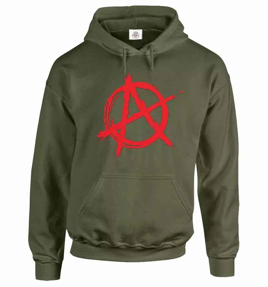 Anarchy Symbol Hoody - Funny Punk Rock Evil Anarchist Sweatshirt Anarchy Symbol Hoody - Funny Punk Rock Evil Anarchist Sweatshirt